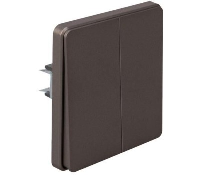 KRANZ Выключатель ROUND 2 кл перекрестный (переключатель) 10А с/у титан