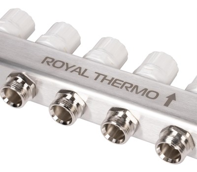 Сантехническая арматура ROYAL THERMO Коллектор нерж. в сборе универсальный 1