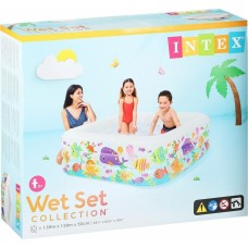 Бассейн надувной INTEX Бассейн надувной 159х159х50 см. Аквариум . Новинка (в коробке) Арт. 57471NP
