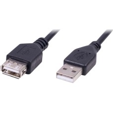 кабель RITMIX RCC-063 USB2.0, AM-AF, 3m, медный, никелированный