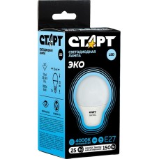 Светодиодная лампа СТАРТ (465) LEDGLSE27 25W 40 WS 10/101 черный