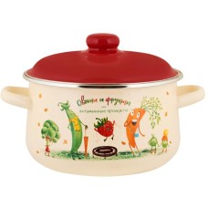 Кастрюля APPETITE 1с47я Веселые овощи эмал конич 5,5л