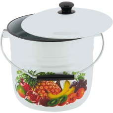 Ведро КМЗ 41204-222/6 эмал цил 10л с/кр с рис