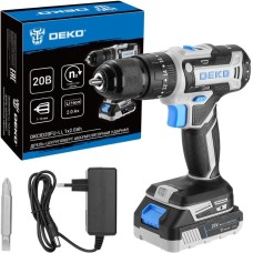 Дрель-шуруповерт DEKO DKCID20FU-Li, 20В, 1x2.0Ач 083-1119