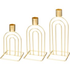 Набор подсвечников BRONCO 120-204 8Х8Х13,6/17*20,7см (3 предмета)