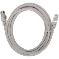 REXANT Шнур коммутационный патч-корд S/FTP, CAT 6A (10G), RJ45-RJ45, 28AWG, LSZH, серый, 3м