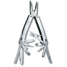 VICTORINOX Мультитул SwissTool Spirit X Plus Ratchet, 36 функций, серебристый [3.0236.l]