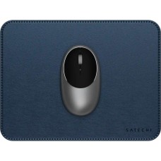 SATECHI Коврик для мыши из веганской кожи Vegan-Leather Premium Desk Mat. Цвет: синий