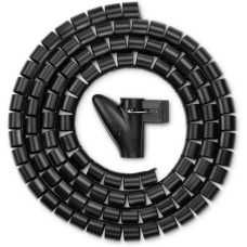 BURO Кабельный органайзер BU-CABORG-2X300 Spiral Hose 20x3000 мм черный