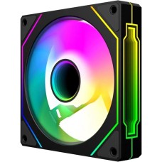 BLOODY Вентилятор для корпуса CF-12 LCD ARGB 120х120x25 черный 4-pin 32дБ (упак.:1шт) (CF-12-ARGB120-BK) Ret