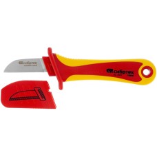 СИБРТЕХ Нож диэлектрический до 1000 В, прямая рабочая кромка полотна 78800