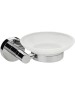 GFmark - Мыльница стеклянная с креплением к стене, на круглом основании, цвет ХРОМ. 79004