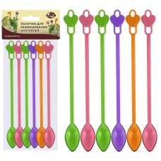 MULTIDOM Ложка коктейльная. Набор 6шт. 20,5см МТ76-98