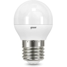 GAUSS Лампа светодиодная 7Вт цок.:E27 шар 220B св.свеч.бел.нейт. (упак.:1шт) (105102207-S)