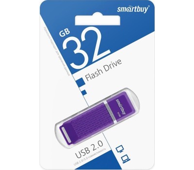 флешка SMARTBUY (SB64GBQZ-V) 64GB QUARTZ SERIES VIOLET