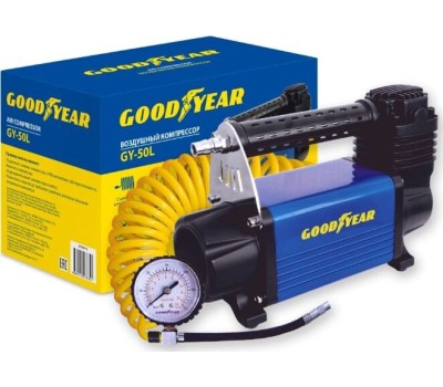 Авто-компрессор GOODYEAR GY000113 GY-50L LED 50 л/мин с фонарём