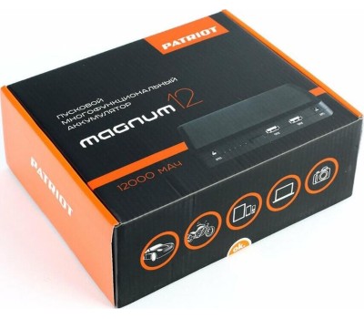 Аккумулятор PATRIOT 650201612 MAGNUM 12 Пусковой многофункциональный аккумулятор