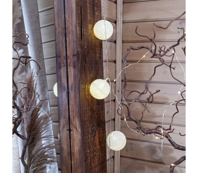 Гирлянда NEON-NIGHT (303-077) ТАЙСКИЕ ФОНАРИКИ ПЛОМБИР 1.5 М, 10 LED, ПР-Й ПВХ, ТЕПЛЫЙ БЕЛЫЙ,