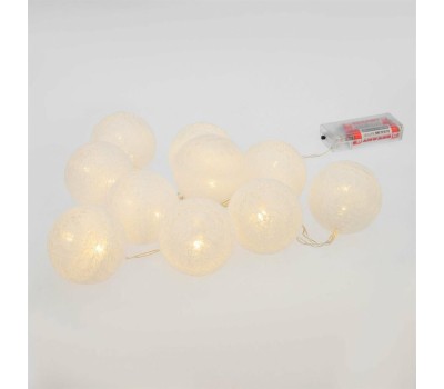 Гирлянда NEON-NIGHT (303-077) ТАЙСКИЕ ФОНАРИКИ ПЛОМБИР 1.5 М, 10 LED, ПР-Й ПВХ, ТЕПЛЫЙ БЕЛЫЙ,