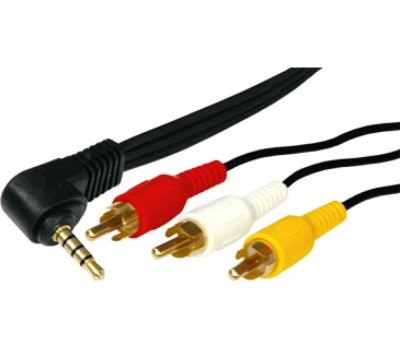 Кабель RCA REXANT (17-4412-4) ШНУР СТЕРЕО 3,5 ММ 4C - 3 RCA, ДЛИНА 1,5 МEТРА (GOLD)