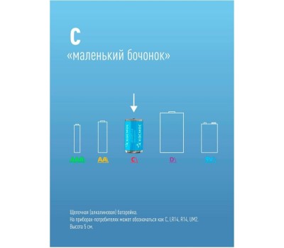 Элементы питания КОСМОС KOCLR14MAX2S