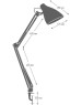 Настольный светильник CAMELION KD-335 C23 темно-синий (Свет-к настольн.с метал. струбциной, 230V, 40W, E27)