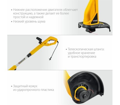 Триммер сетевой STEHER TEL-25-410 400 Вт триммер сетевой, ш/с 25 см