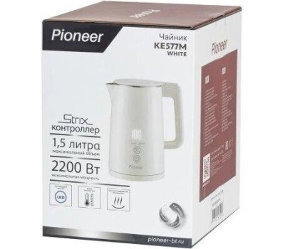 Чайник электрический PIONEER KE577M white