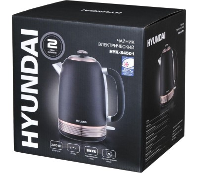 Чайник электрический HYUNDAI HYK-S4501 (1,7л. металл)