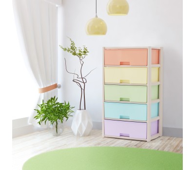 Комод АЛЬТЕРНАТИВА М8823 Колорит 5-ти секцион. широкий (цветной)