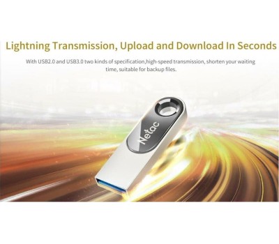 NETAC Флешка USB U278 32ГБ, USB2.0, серебристый [nt03u278n-032g-20pn]