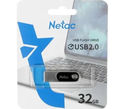NETAC Флешка USB U278 32ГБ, USB2.0, серебристый [nt03u278n-032g-20pn]