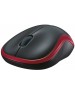 LOGITECH Мышь M185, оптическая, беспроводная, USB, черный и красный 910-002633