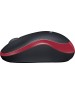 LOGITECH Мышь M185, оптическая, беспроводная, USB, черный и красный 910-002633