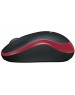 LOGITECH Мышь M185, оптическая, беспроводная, USB, черный и красный 910-002633