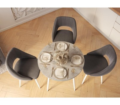 Корпусная мебель POLINI Стол обеденный Home London бетон-белый (1 кор.)