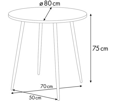 Корпусная мебель POLINI Стол обеденный Home London бетон-белый (1 кор.)