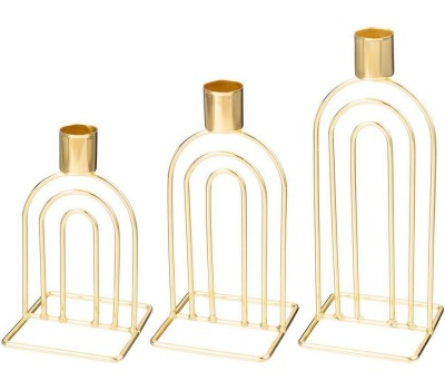 Набор подсвечников BRONCO 120-204 8Х8Х13,6/17*20,7см (3 предмета)