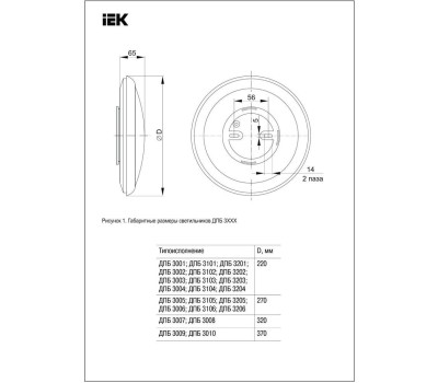IEK Светильник ДПБ3007 32Вт 4000К белый [ldpb0-3007-32-4000-k01]