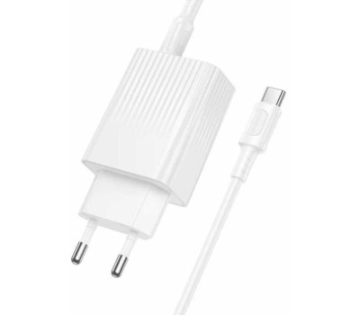 СЗУ BOROFONE (6941991122903) BAS76Aia 1USB+1Type-C 3.0A PD30W+QC3.0 White