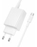 СЗУ BOROFONE (6941991122903) BAS76Aia 1USB+1Type-C 3.0A PD30W+QC3.0 White