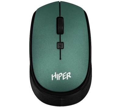 Мышь беспроводная HIPER Мышь беспроводная HOMW-084 /1000-1600 dpi/оптический/4 кнопки/Soft-touch покрытие/USB-приемник/2,4 ГГц/батарея 1хАА/темно-зеленый (HOMW-084)