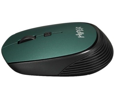 Мышь беспроводная HIPER Мышь беспроводная HOMW-084 /1000-1600 dpi/оптический/4 кнопки/Soft-touch покрытие/USB-приемник/2,4 ГГц/батарея 1хАА/темно-зеленый (HOMW-084)