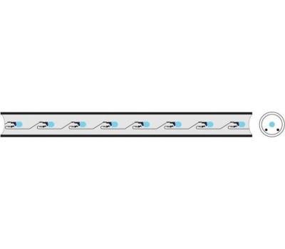 Лента светодиодная NEON-NIGHT Дюралайт LED двухжильный 230В 13мм 36 LED/м СИНИЙ постоянное свечение модуль 1м бухта 100м