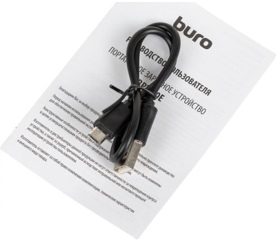 BURO Внешний аккумулятор (Power Bank) BPW10E, 10000мAч, черный [bpw10e10pbk]
