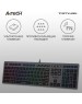 A4TECH Клавиатура Fstyler FX60, проводная, USB, ножничная, серый [fx60 grey / white]