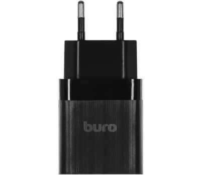 СЗУ BURO Сетевое зарядное устройство BUWE1, 2xUSB-A, 10.5Вт, 2.1A, черный [buwe10s200bk]