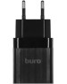 СЗУ BURO Сетевое зарядное устройство BUWE1, 2xUSB-A, 10.5Вт, 2.1A, черный [buwe10s200bk]