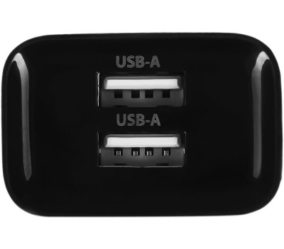 СЗУ BURO Сетевое зарядное устройство BUWE1, 2xUSB-A, 10.5Вт, 2.1A, черный [buwe10s200bk]