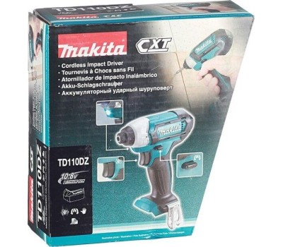 Шуруповерт MAKITA Ударный шуруповерт TD110DZ, без АКБ, без ЗУ